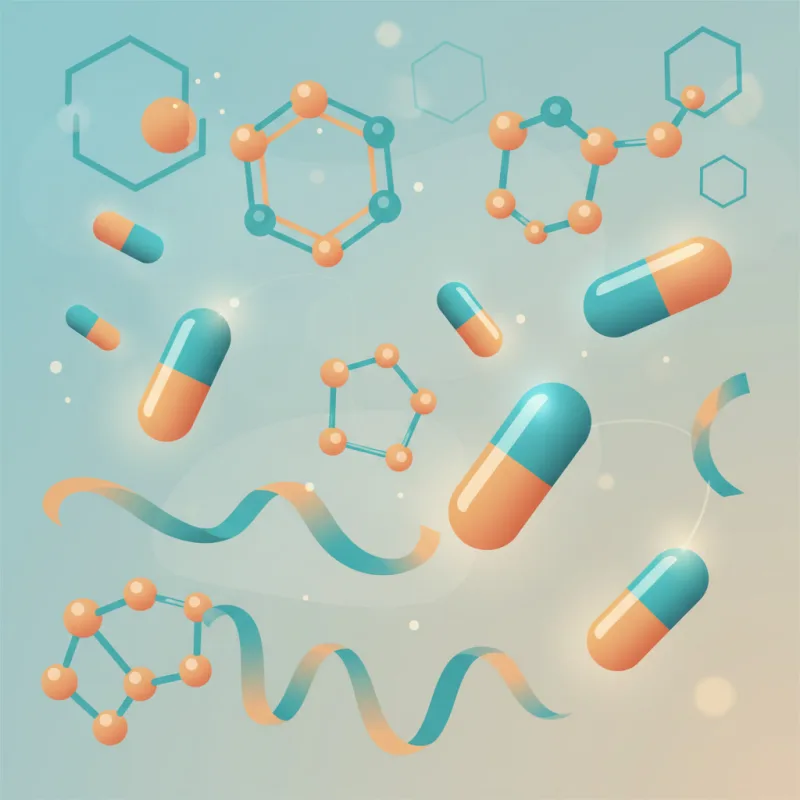 Illustration : molécules et traitements médicamenteux